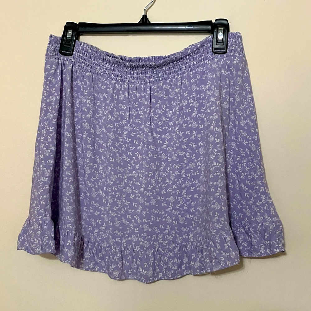 Light purple floral skirt